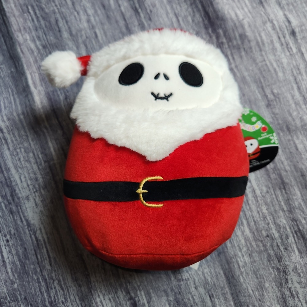 Squishmallows Jack Skellington Santa Plush Holiday Nightmare Before Christmas